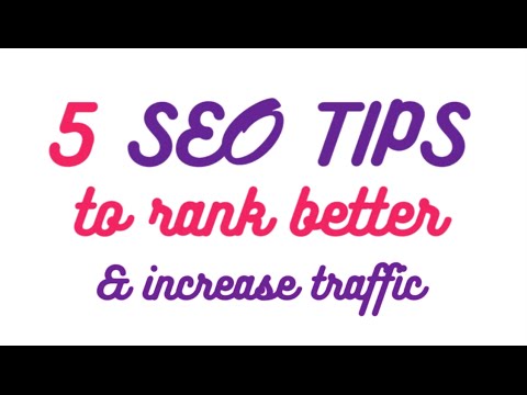 TOP 5 SEO TIPS to INCREASE TRAFFIC to your website – Web Design Trends 2016
